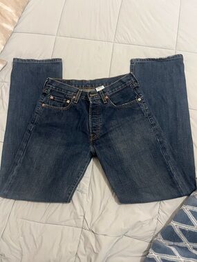 Levi's 501 Indigo Straight-Leg Men's Jeans 30x32